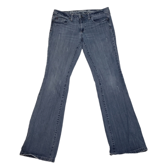 Converse Stanton Classic Boot Cut Jeans Womens 29x31 Lightly Distressed Denim - Picture 3 of 12